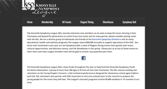 Desktop Screenshot of knoxvillesymphonyleague.org
